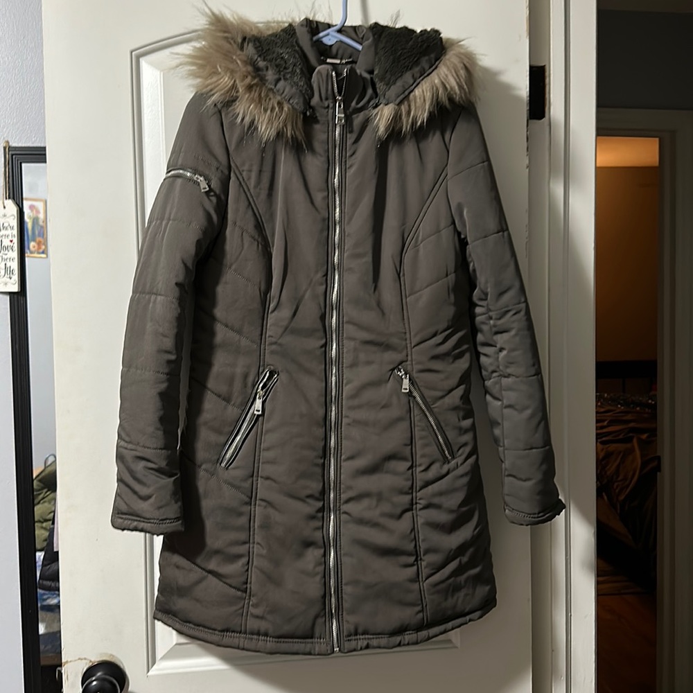 Khaki Mid Lenght Coat